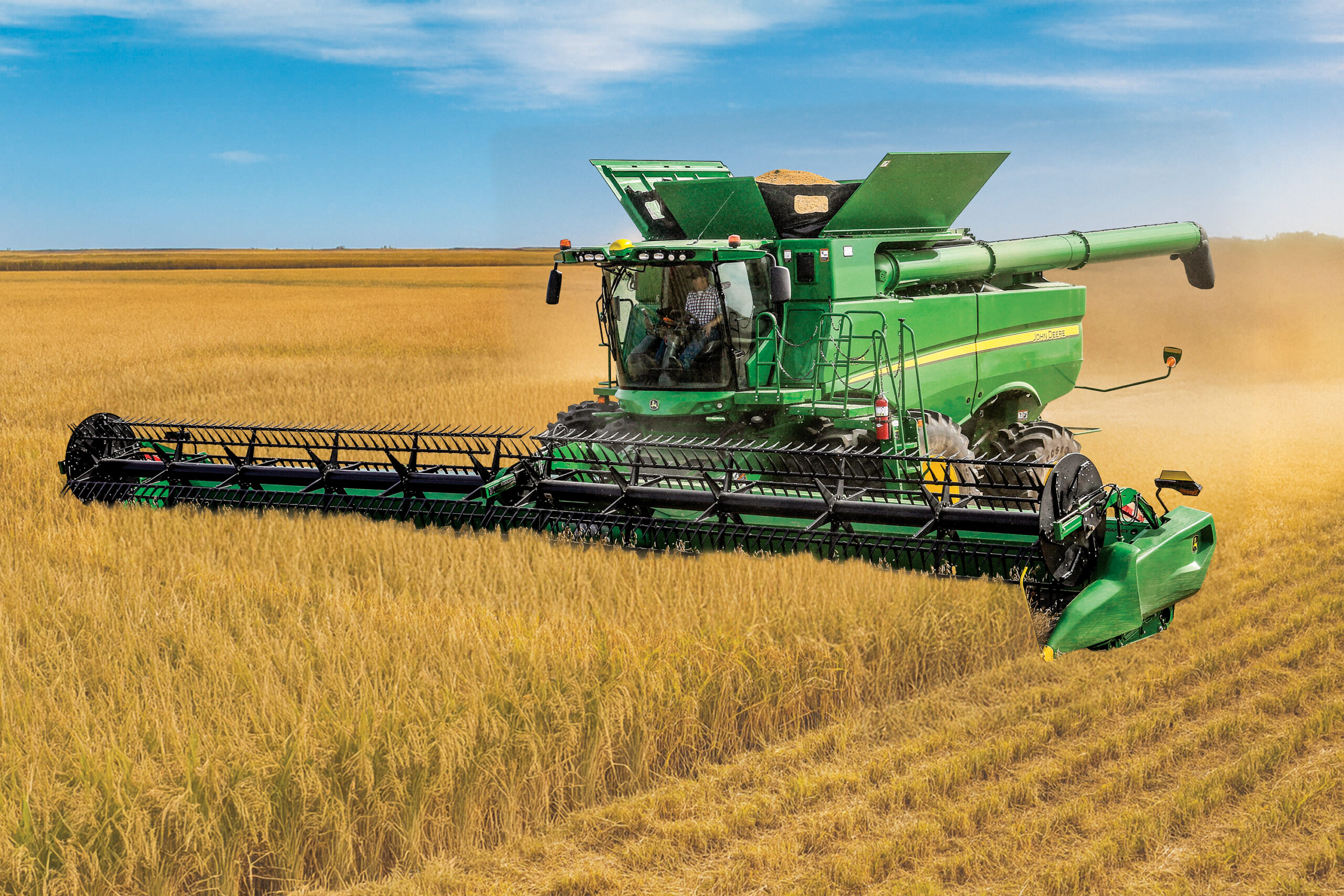 Рисоуборочные  комбайны John Deere серии S700 Rice