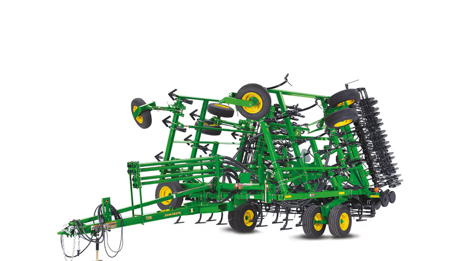 Пневматическая сеялка 730LL с двухдисковым сошником John Deere